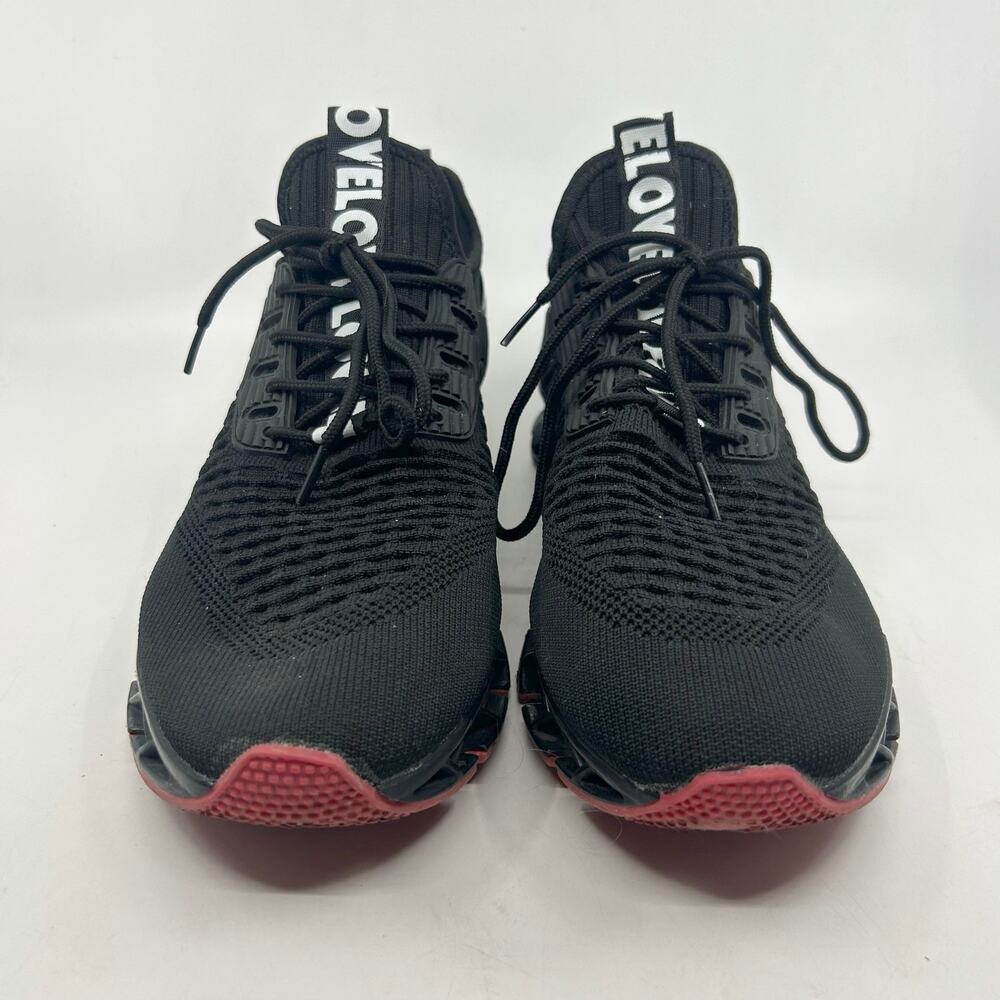 Black Men's Running Shoes Blade Non Slip Fashion Sneakers Mesh Soft US11 EU44